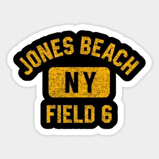 Jones Beach Field 6 Ny Gym Amber Sticker